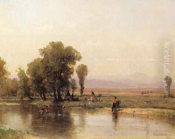 Encampment on The Platte River - view 1