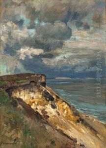 Keitum-kliff Auf Sylt by Eugen Felix Prosper Bracht