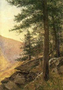 Hemlocks in the Catskills by Thomas Worthington Whittredge