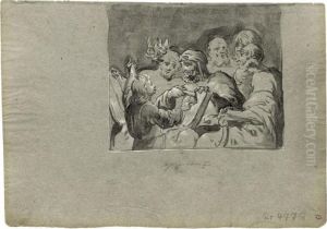 Christus Mit Den Gelehrten Im Tempel Diskutierend