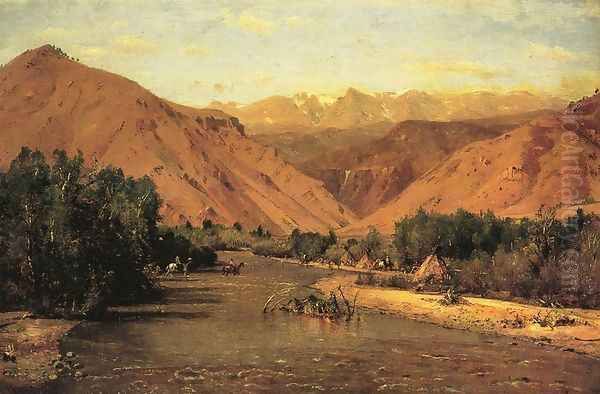 Indian Encampment on the Platte (II) - view 1
