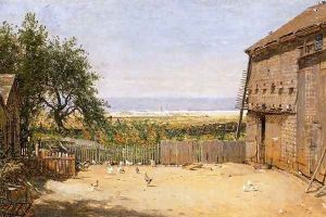 The Sea from the Dove Cote, Newport, Rhode Island by Thomas Worthington Whittredge