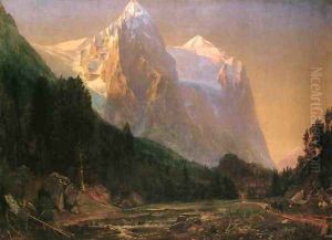 Sunrise on the Wetterhorn by Thomas Worthington Whittredge