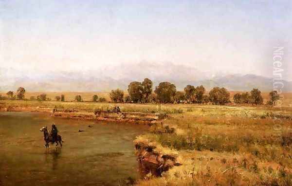 Indian Encampment on the Platte River, Colorado - view 1
