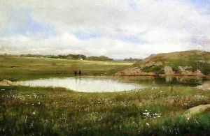 Freshwater Pond in Summer - Rhode Island by Thomas Worthington Whittredge