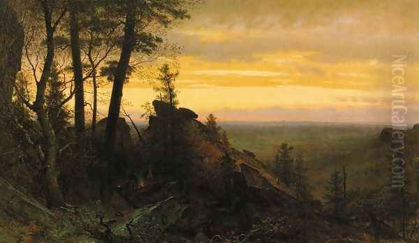 Twilight in the Shawangunk Mountains - view 1