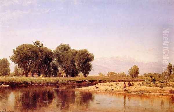 Indian Emcampment on the Platte River - view 1