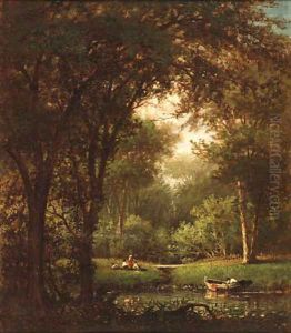 Picnic Under the Trees by Thomas Worthington Whittredge
