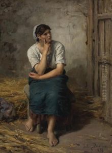 Paysanne Au Repos by Jules Breton