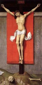 Crucifixion Diptych (right panel) c. 1460 by Rogier van der Weyden