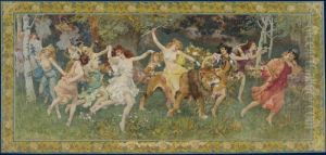 La Fete Des Bois, Les Bacchantes by Frederick Arthur Bridgman