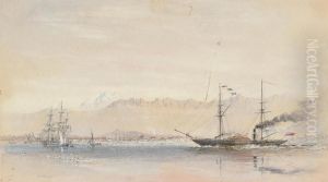 Walters Brierly, R.w.s. H.m. Surveying Ship by Sir Oswald Walter Brierly