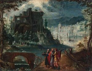 Cristo Camino De Emaus by Paul Bril