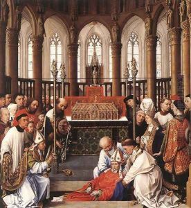 Exhumation of St Hubert 1437-40 by Rogier van der Weyden