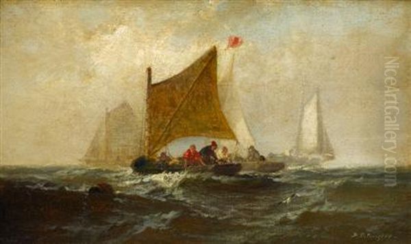 Fishermen On Choppy Waters - view 1