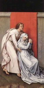 Crucifixion Diptych (left panel) c. 1460 by Rogier van der Weyden