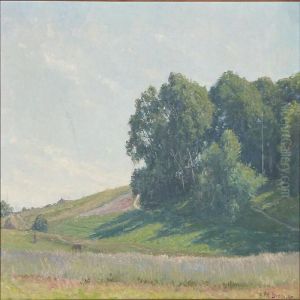 Hilly Summer Landscape by Alfred K. Harald Broge