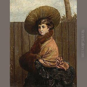 A Portrait Of A Lady by Valentin Walter Bromley