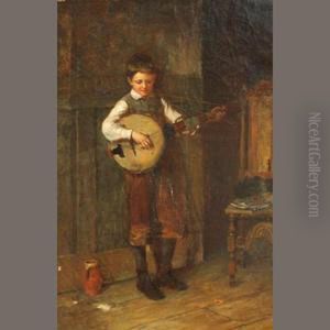 The Banjo Player by Herry Brooker