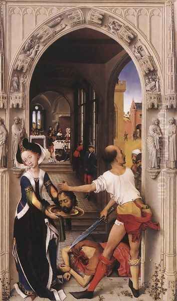 St John the Baptist altarpiece - right panel - view 1