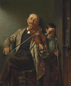 The Duet by John George Brown