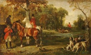 Le Repos Des Chasseurs by John Lewis Brown