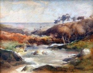 River Landscape by William Fulton Brown
