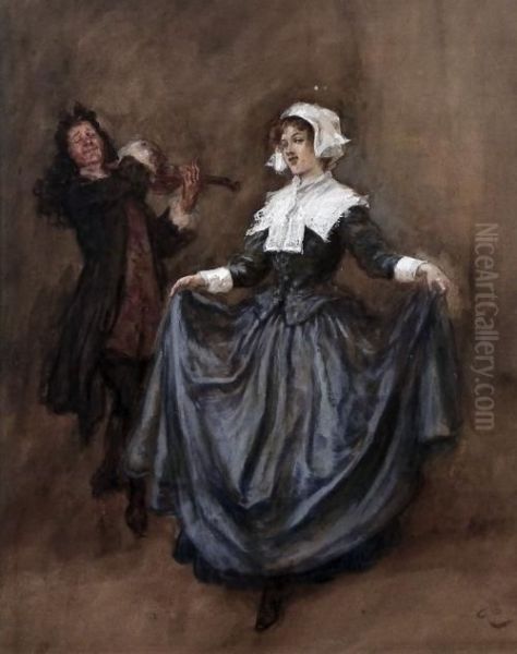 Dancing Master And Lady - view 1