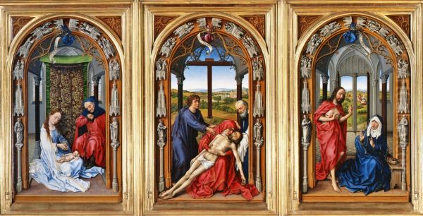Mary Altarpiece (Miraflores Altarpiece) c. 1440 - view 1