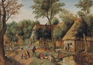 Mealtime In The Country by Pieter The Younger Brueghel