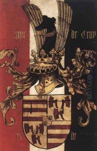 Portrait Diptych of Philippe de Croy (reverse side) c. 1460