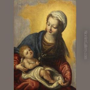 The Madonna And Christ Child by Domenico Brusasorzi