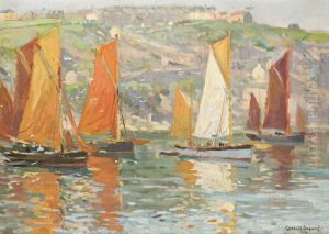 Brixham Trawlers by Charles David Jones Bryant
