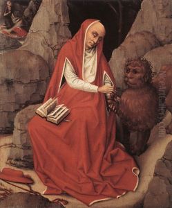 St Jerome and the Lion c. 1450