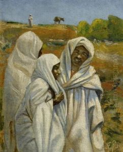 Three Young Bedouins by Frank Buchser