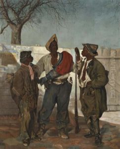 Les Admirateurs by Frank Buchser