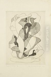 Baigneuse Et Satyre by John Buckland-Wright