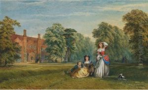 Visitors Outside Mapledurham Visitors Outside Mapledurham