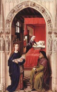 St John the Baptist altarpiece - left panel
