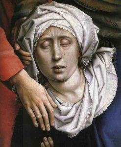 Deposition (detail-4) c. 1435 by Rogier van der Weyden
