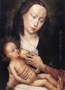 Portrait Diptych of Jean de Gros (left wing) 1450s