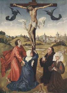 Crucifixion Triptych (central panel) c. 1445 by Rogier van der Weyden