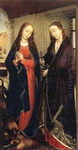 Sts Margaret and Apollonia 1445-50 by Rogier van der Weyden