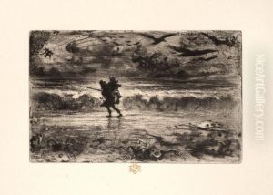 Le Peintre De Marine Ou Le Jour Du Terme by Felix-Hilaire Buhot