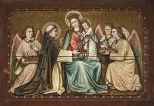 Saint Dominic Receiving The Rosary by Henry William Burgess