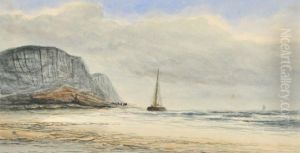 Beach Scene by Henry William Burgess