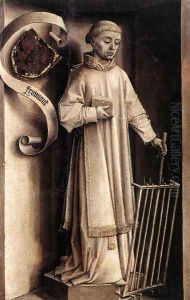 Portrait Diptych of Laurent Froimont (reverse side) 1460s