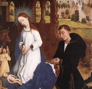 Bladelin Triptych: central panel [detail: 1] by Rogier van der Weyden