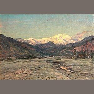 Evening Glow, San Antonio, From San Gabriel Wash