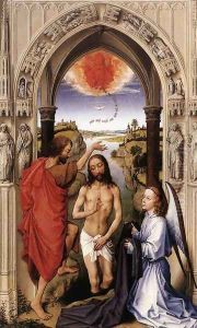 St John the Baptist altarpiece - central panel by Rogier van der Weyden